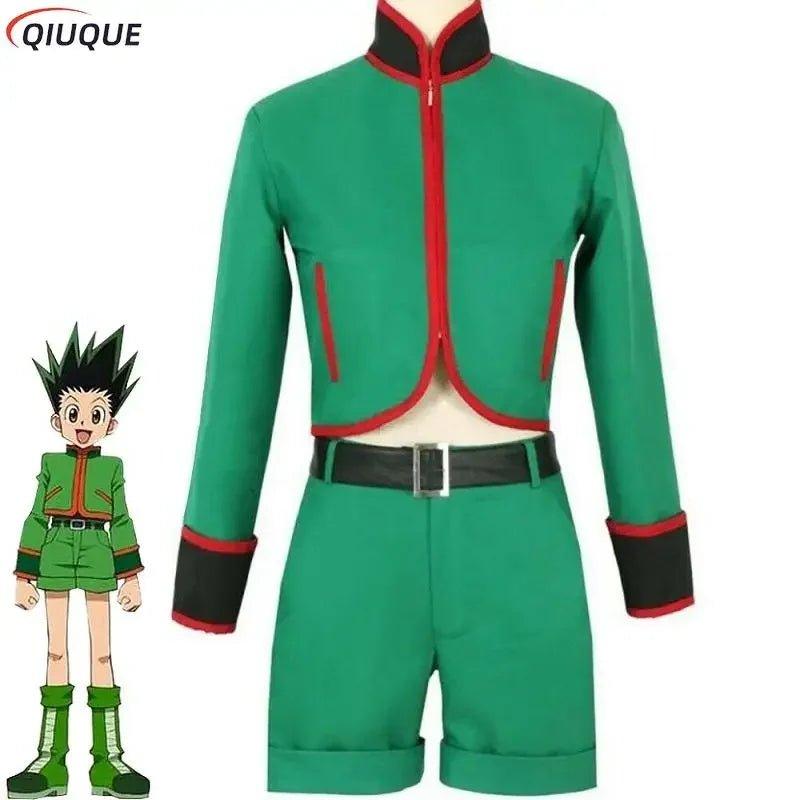 Gon Freecss Cosplay Costume Green Suit for Halloween, Christmas, and Carnival - Mechano