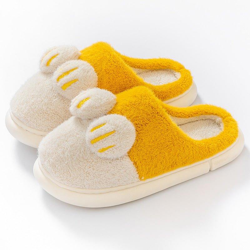 Cotton Slippers Female Cat's Paw Home Couple - Mechano