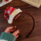 Cute Plush Elk Hair Hoop Female Christmas Dress Up High Headtop Deer Antlers Head Band Gingerbread Women Face Wash Hair Band - Mechano