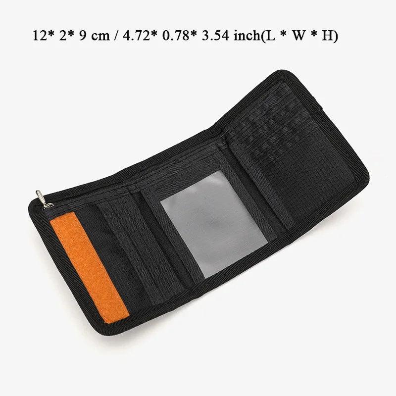 Japanese Style Nylon Trifold Casual Wallet for Men and Women - Mechano