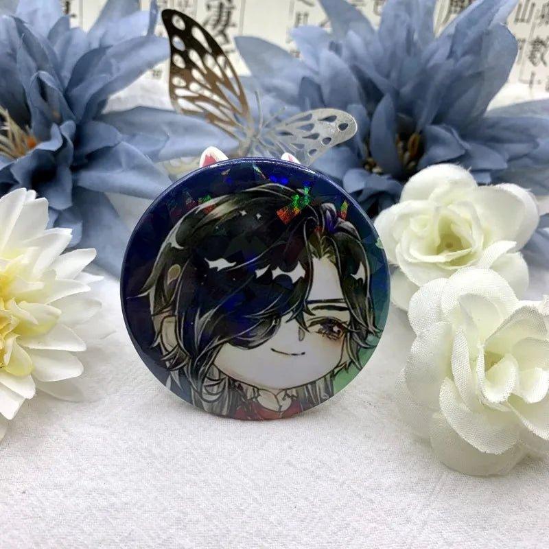 58MM Anime Tian Guan Ci Fu Brooch Xie Lian Hua Cheng Men Badges Brooches Pins Accesorios Clothing Ornament Women Men Xmas Gift - Mechano