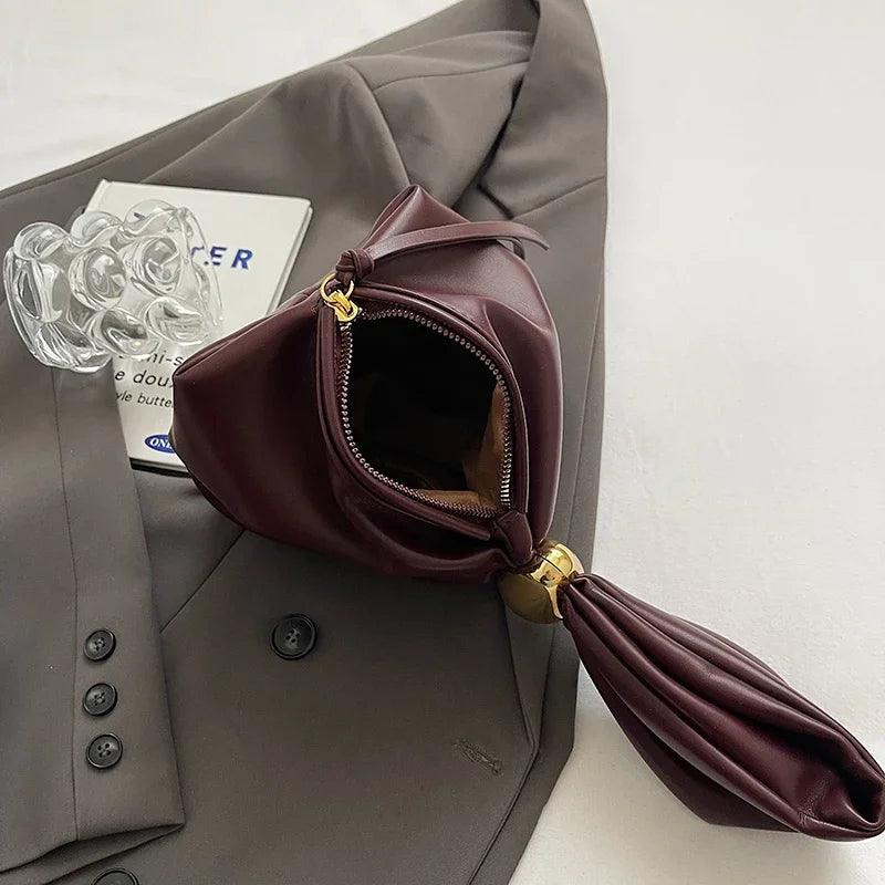 LEFTSIDE Mini PU Leather Underarm Bag for Women