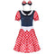 Disney Girls Dress Minnie Mickey Mouse Cosplay Costume Summer Adult Clothes Headwear Suit Halloween Christmas Gift Women Dress - Mechano