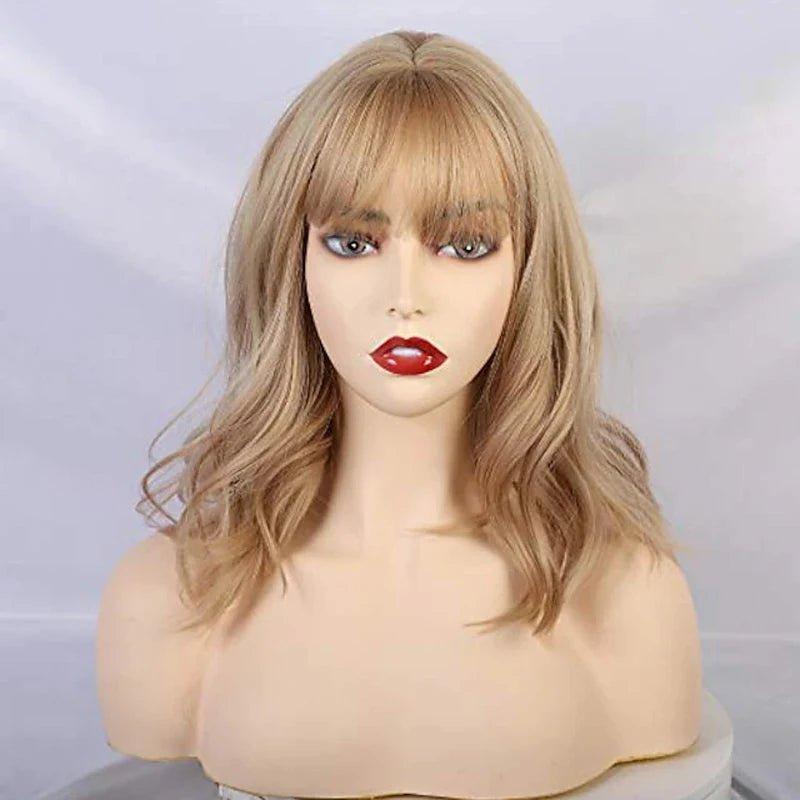 HAIRJOY Synthetic Red and Green Bob Wig for Women - Mechano