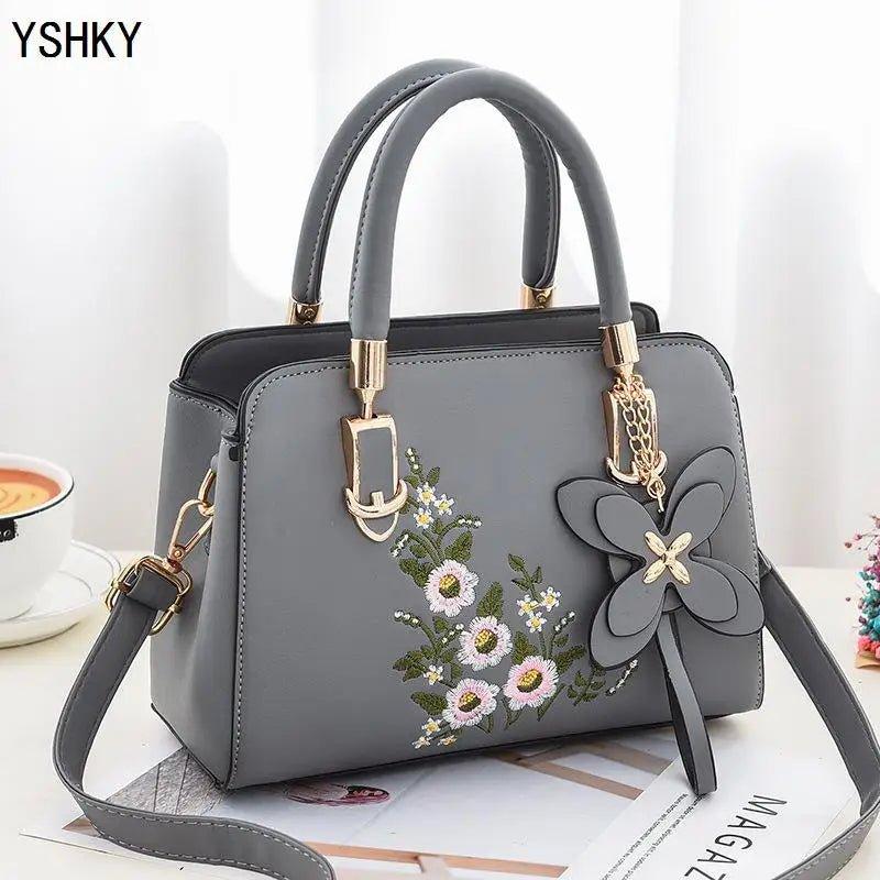 Woman shoulder bag Large capacity Handbag for Women Crossbody bag Lychee pattern PU Portable bucket bag ladies messenger bags - Mechano