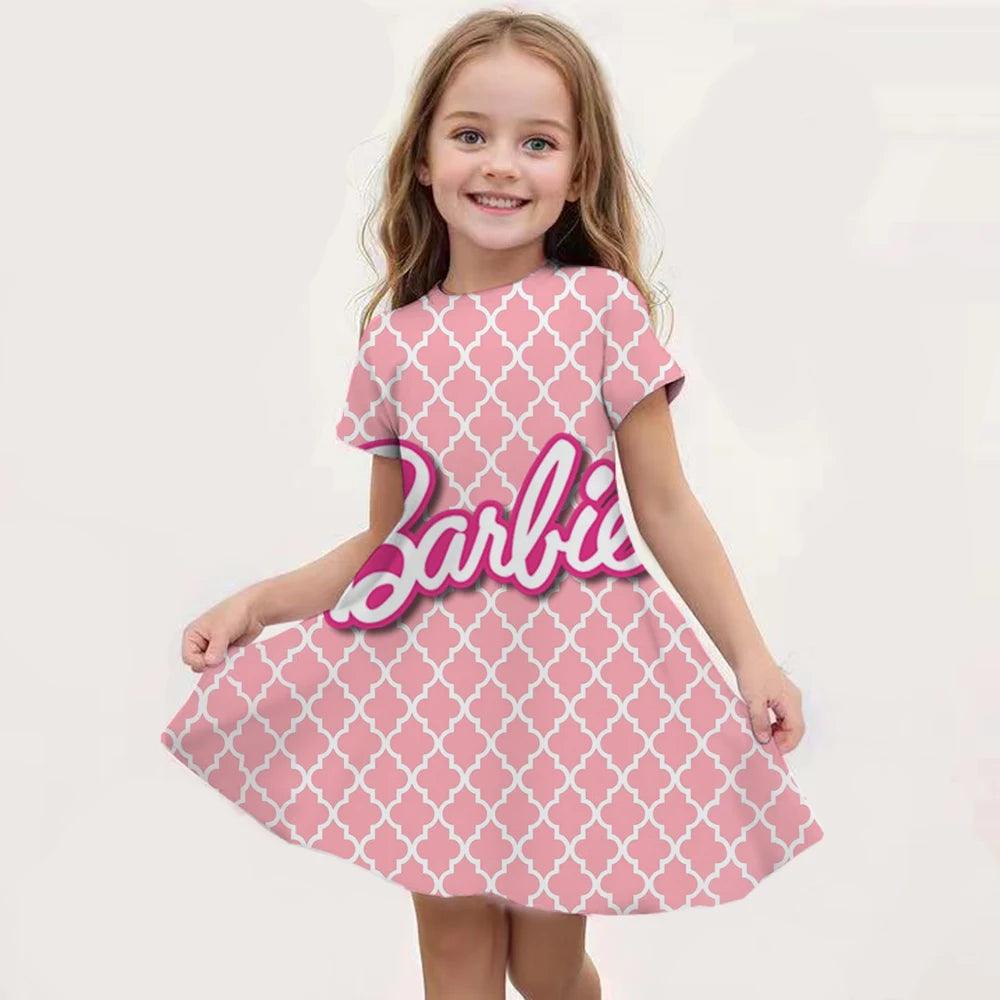 Summer Barbie I Am Kenough Princess Dress Girls Women Short Sleeve Costume Party Dresses Children Clothes Skirt Ken - Mechano