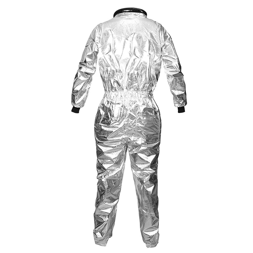 Latest Christmas Silver Spaceman Space Suit Costume - Mechano