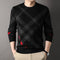 Autumn Sweater Men's Casual Loose Print - Mechano