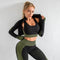 3-Piece Seamless Yoga Set - Women's Gym Outfit with Leggings, Crop Top, and Sports Bra