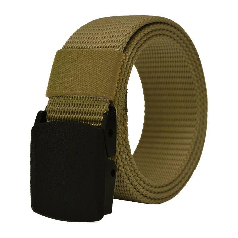 Mens Nylon Webbing Belts Canvas Casual Fabric Tactical Belt High Quality Accessories Jeans Waist Strap HB041 - Mechano