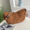 Large Capacity Corduroy Shoulder Bag - Korean Style Cotton Cloth Handbag - Mechano