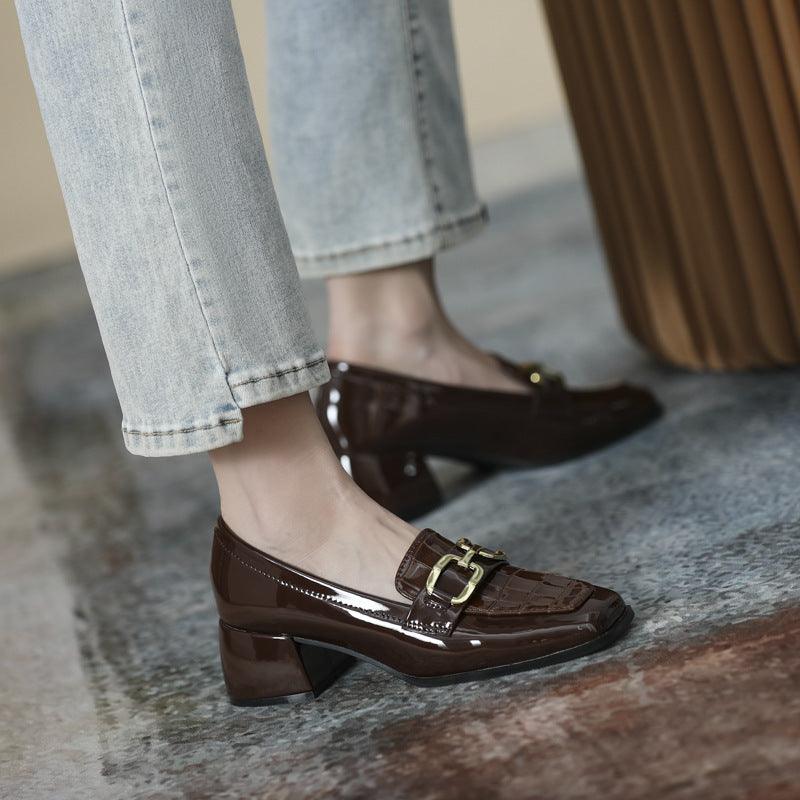 British Leather Plus Size Loafers