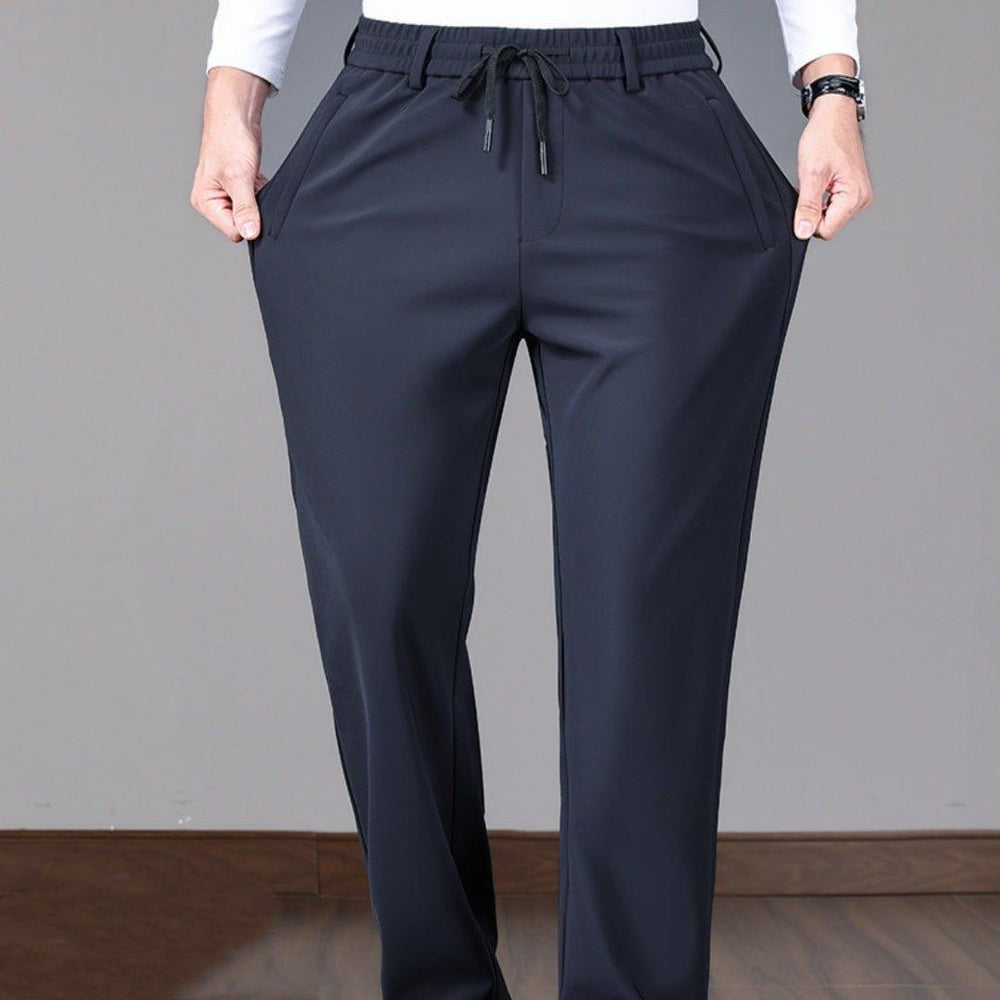 Business Men's Pants Autumn And Winter Elastic Waist Straight - Mechano