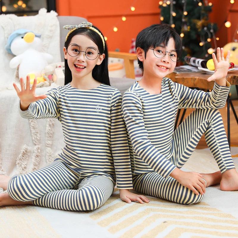 Boys night Clothes Pyjama cotton for Kids Girl  Winter Pajamas for Children Family Matching Outfits Ensembles Cute Sleepwear