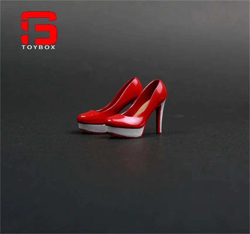 Fashion Girl High Heel Shoes for 1/6 Female Women Simulation Stiletto Court Shoes Model for 12" Phicen Tbleague Body Doll Toy - Mechano