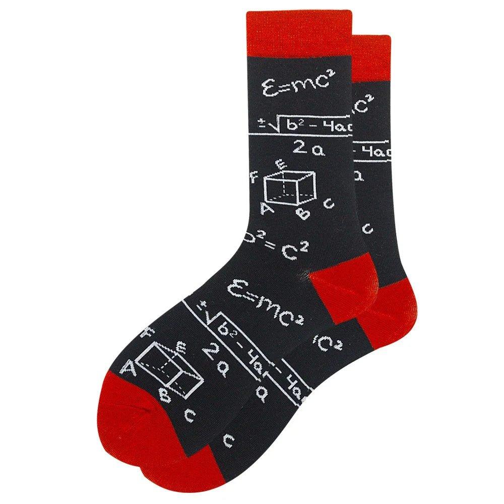 DOIAESKV New Men's Socks Cartoon Santa Claus Funny Socks Comfortable Harajuku Trendy Socks Women Breathable Christmas Gift - Mechano