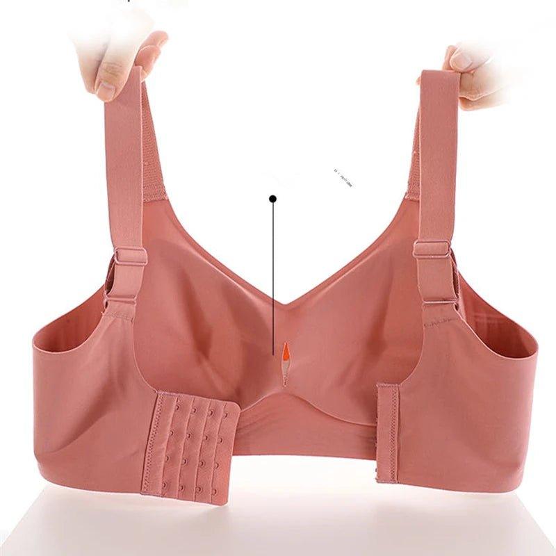 Beautiful Back Large Size Soft Support Push - up Bra For Women, Seamless One - piece, Wire - free, Adjustable Sports Thin Bra - Mechano