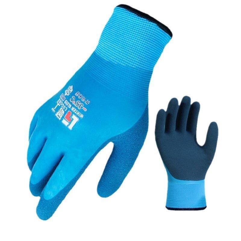 Fishing Waterproof Cold - proof Wear - resistant Winter Labor Gloves - Mechano