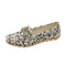 Chain Low-cut Flat Leopard Print Pumps Women