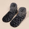 Casual Plus Size Warm Women Winter Leopard Print Room Socks