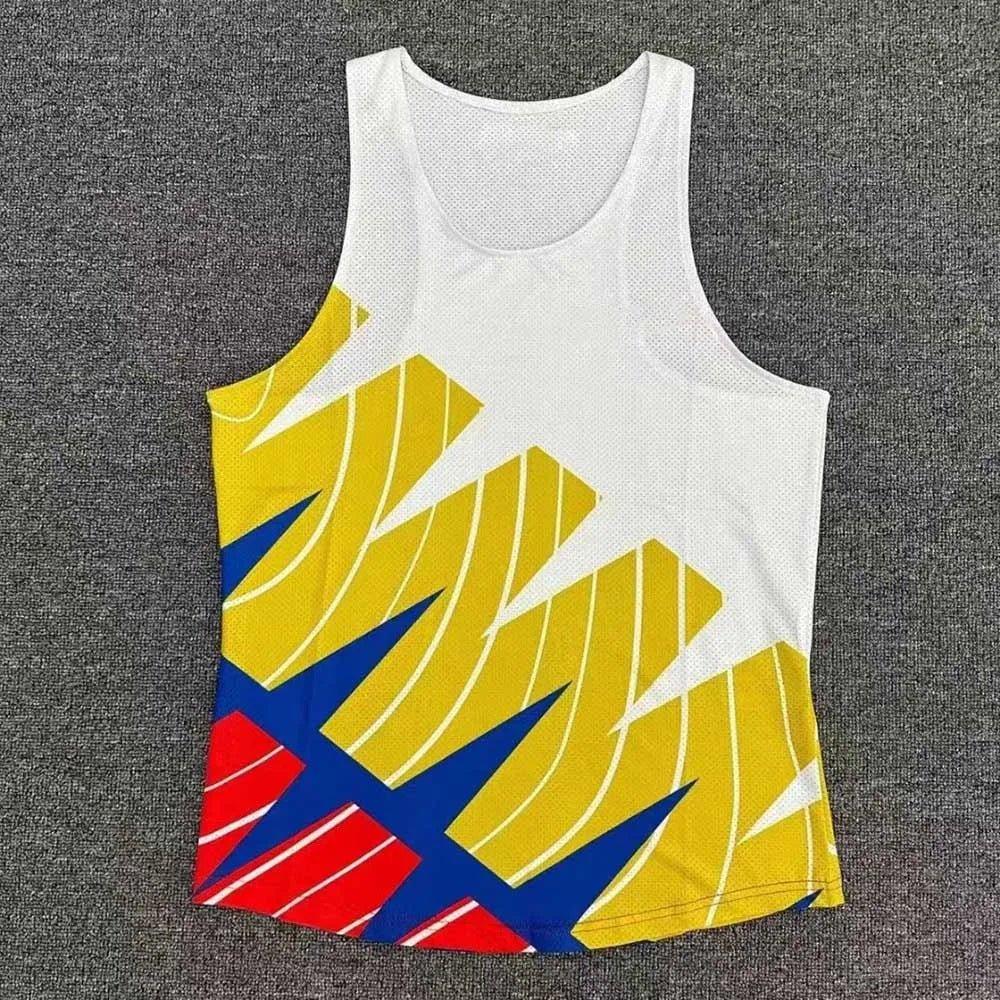 Running Vest Athletics Tank Top Runnning Speed Fitness Shirt Guys Sleeveless Mens Clothing Athlete Track Field Singlet Run Vest - Mechano