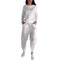 Hollow Tie Back Women's 2 - Piece Suit Top and Pants Set - Mechano