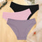 3Pcs/set Women's Cotton Panties S - XL Trendy Waffle Style Underwear Female Soft Briefs Women's Comfortable Underpants Lingerie - Mechano