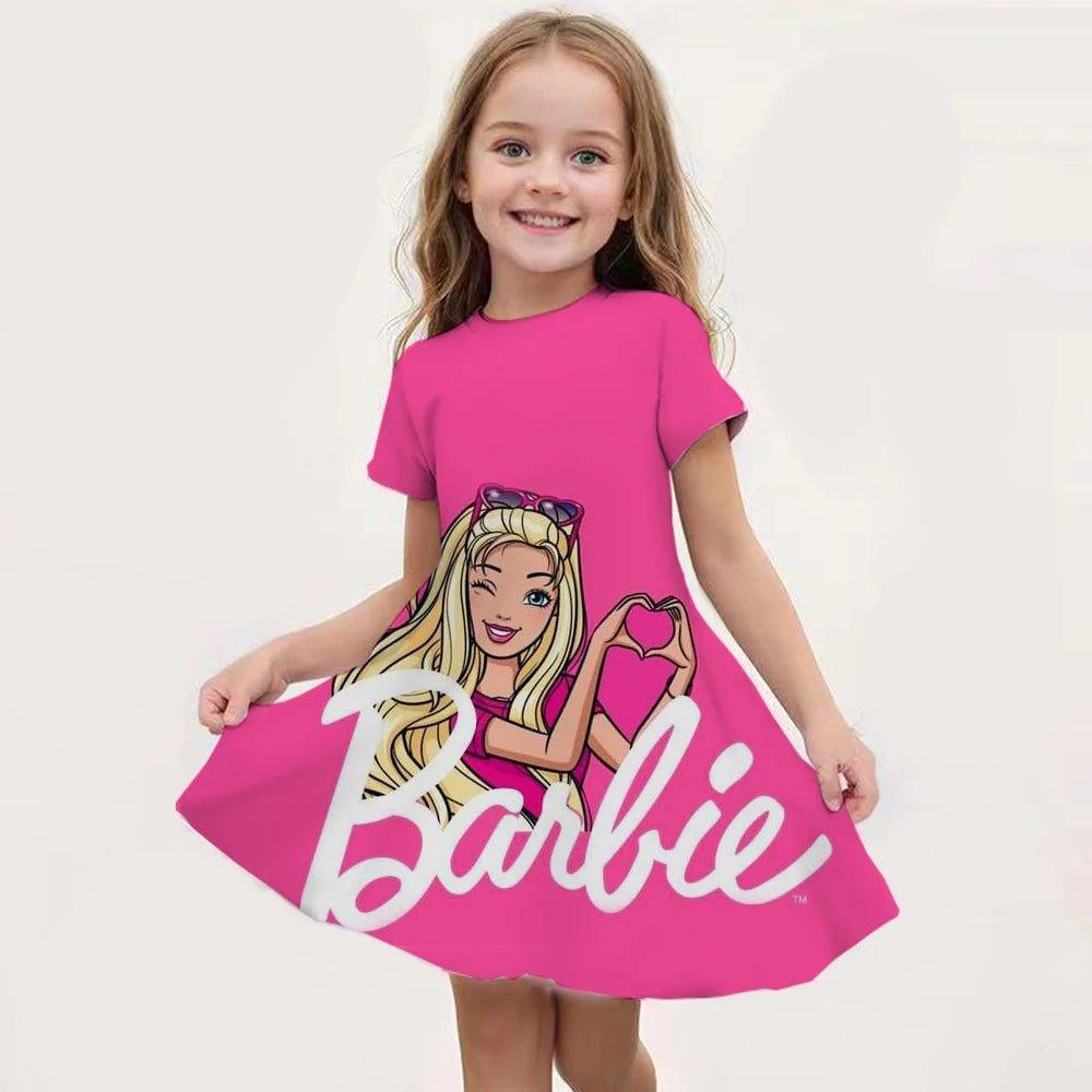 Summer Barbie I Am Kenough Princess Dress Girls Women Short Sleeve Costume Party Dresses Children Clothes Skirt Ken - Mechano