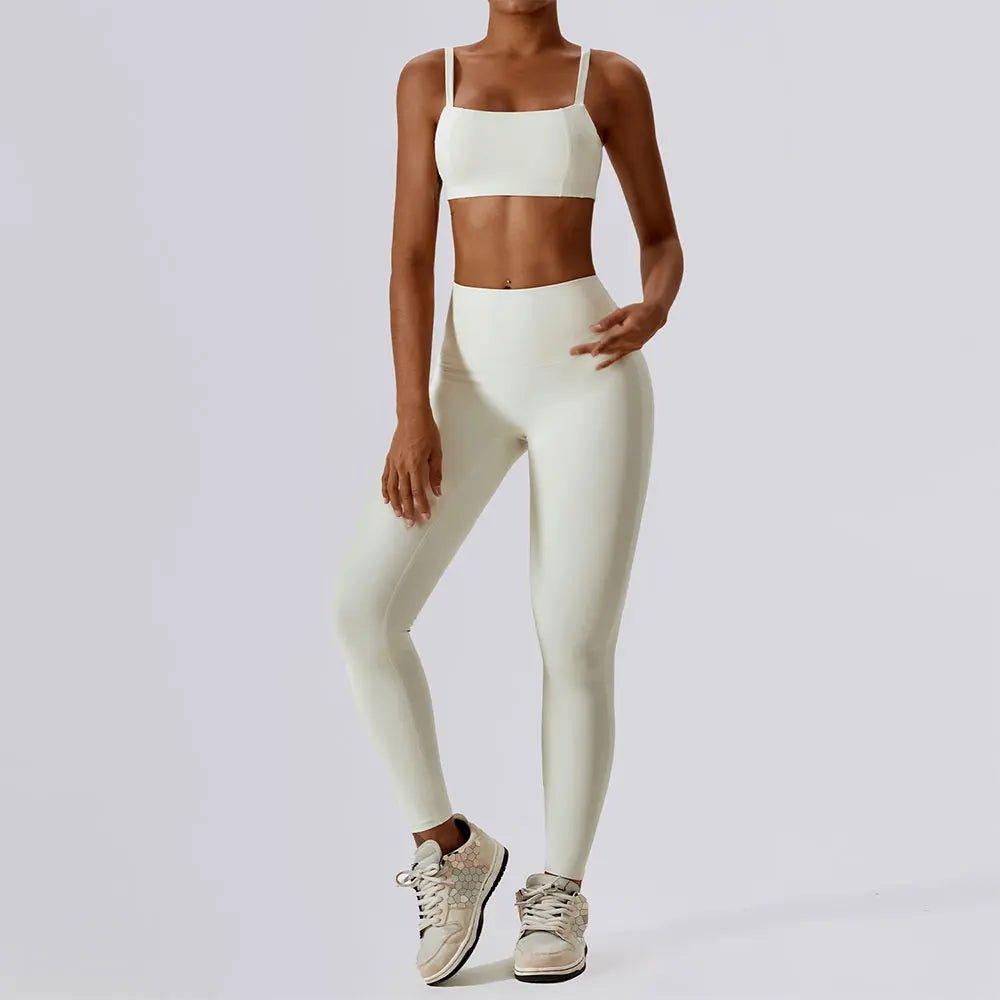 Yoga Clothing Sets Women Athletic Wear High Waist Leggings And Top Two Piece Set Seamless Gym Tracksuit Fitness Workout Outfits - Mechano