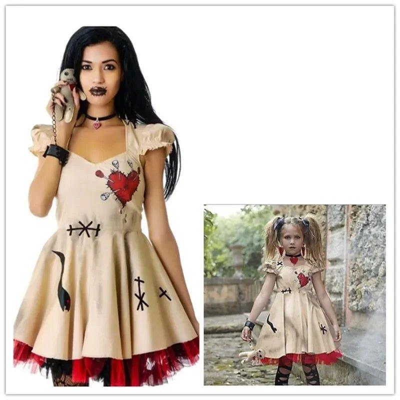 Halloween Voodoo Doll Costume for Girls and Women - Mechano