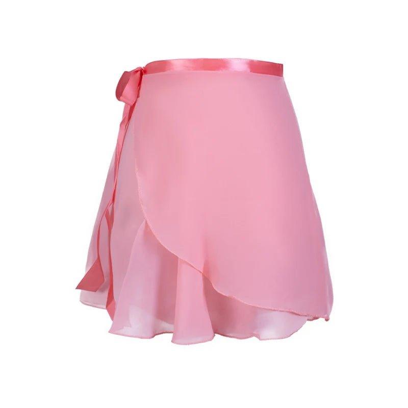 Adult chiffon ballet tutu dance skirt female girls gymnastics wrap skirt training ballet skirts falskirts ballet ballet dance fa - Mechano