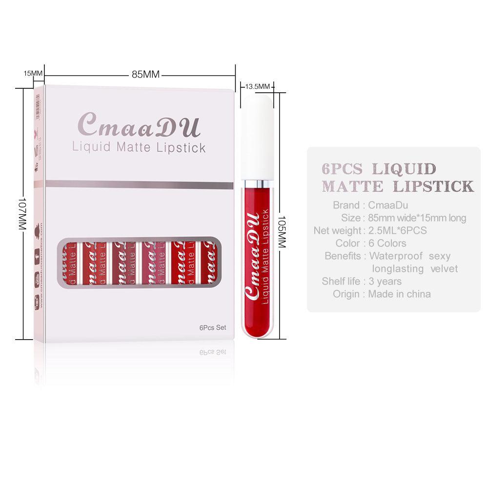 6 Boxes waterproof Lipstick