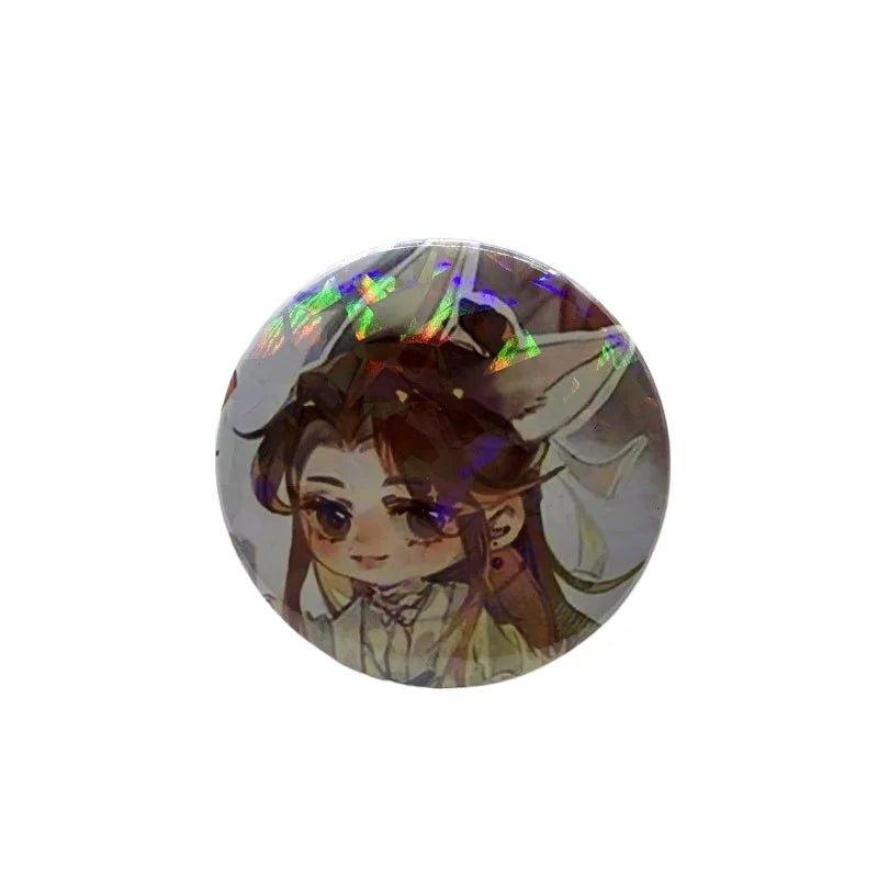 58MM Anime Tian Guan Ci Fu Brooch Xie Lian Hua Cheng Men Badges Brooches Pins Accesorios Clothing Ornament Women Men Xmas Gift - Mechano