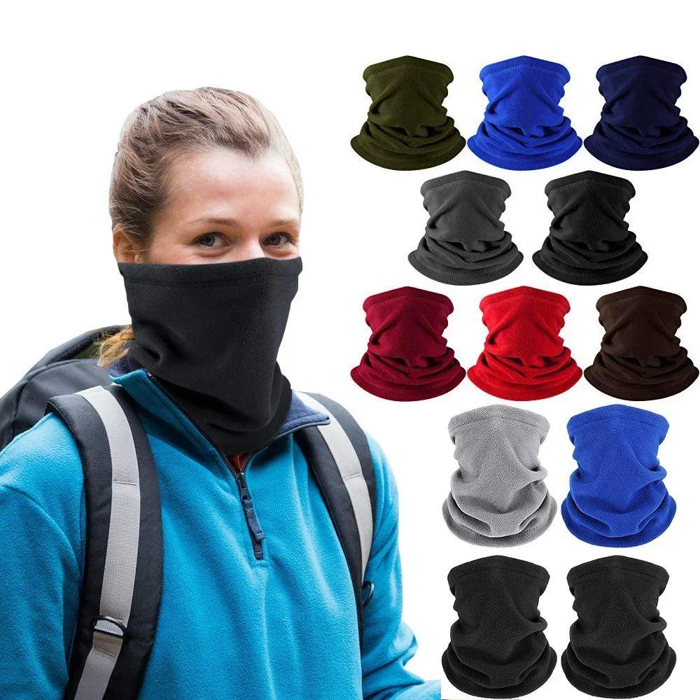 Fleece Warm Winter Windproof Neck Tube Scarf for Men Women Bandana Mask Half Face Cover Cycling Ski Sport Camping Hiking Scarf - Mechano