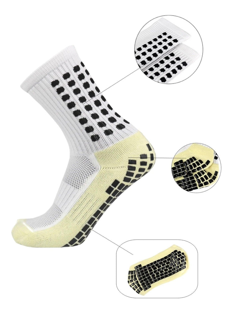 4 Pairs Men's Soccer Socks - Non - Slip Footwear - Mechano