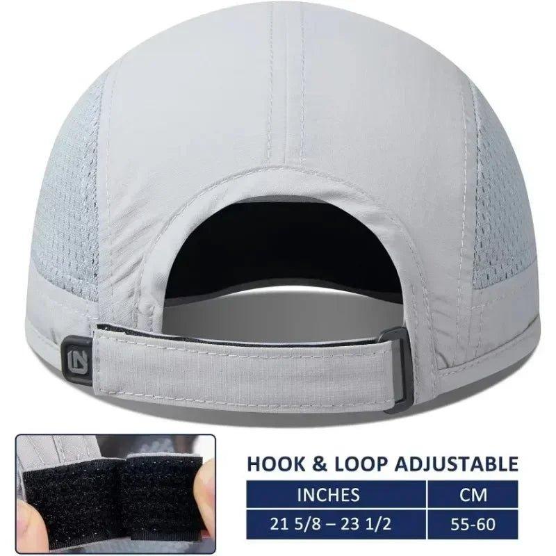 GADIEMKENSD Folding Running Men Hat Visors Peaked Sport Cap Summer Mesh Quick - Drying Caps Women M38 - Mechano