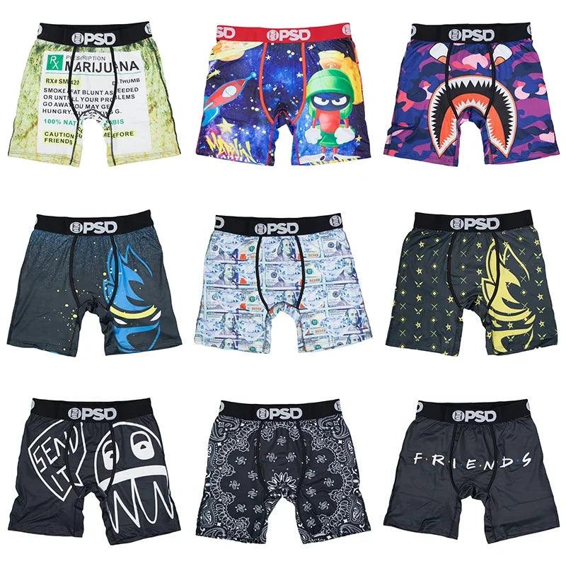 Fashion Hot Print Men Underwear Boxer Cueca Male Men Panty Lingerie Underpants Panty Innerwear S - XXL - Mechano