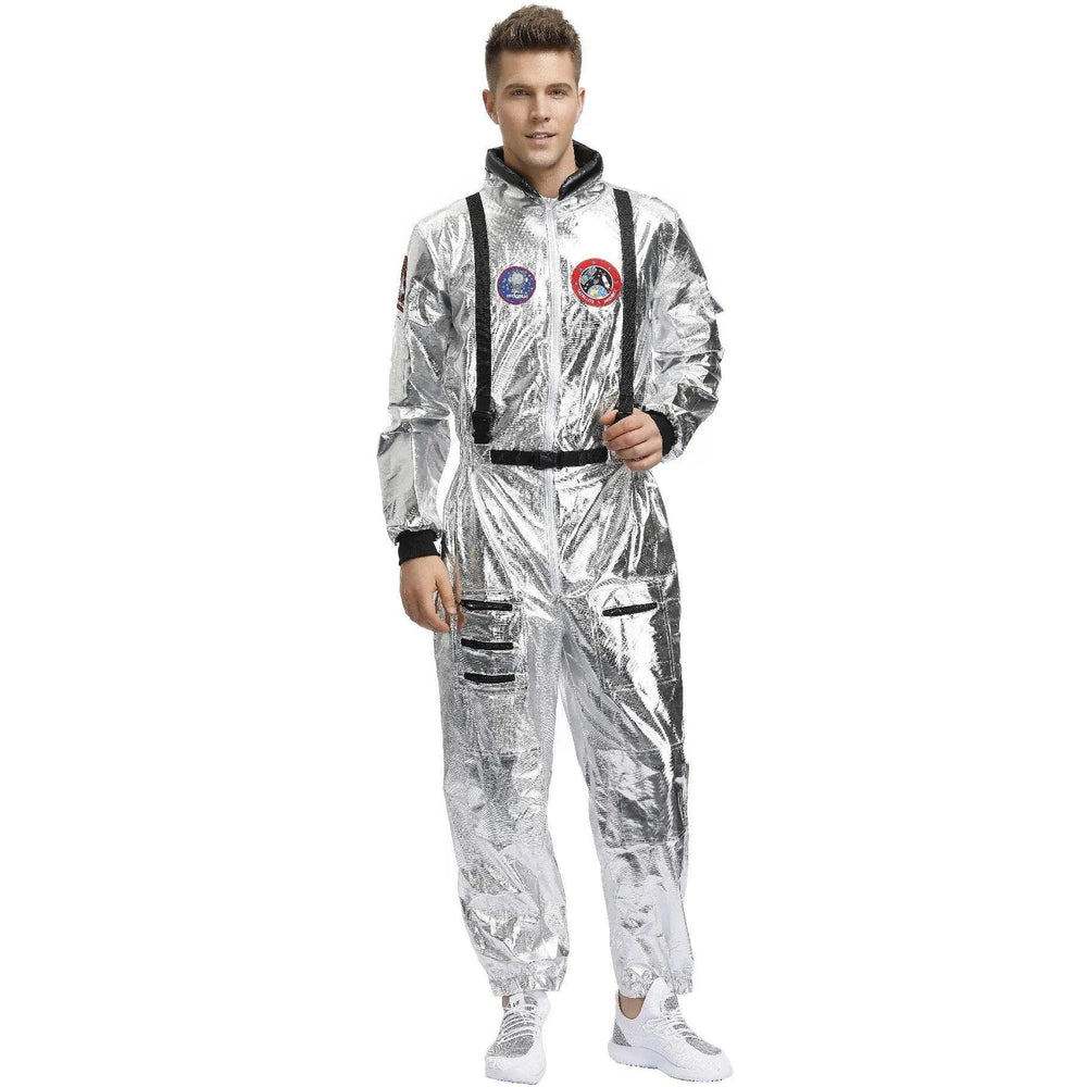 Latest Christmas Silver Spaceman Space Suit Costume - Mechano