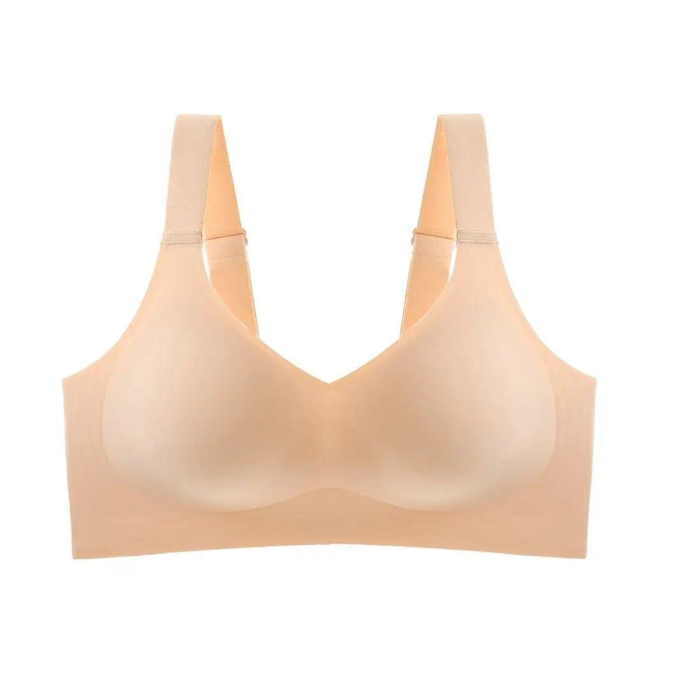 Beautiful Back Large Size Soft Support Push - up Bra For Women, Seamless One - piece, Wire - free, Adjustable Sports Thin Bra - Mechano