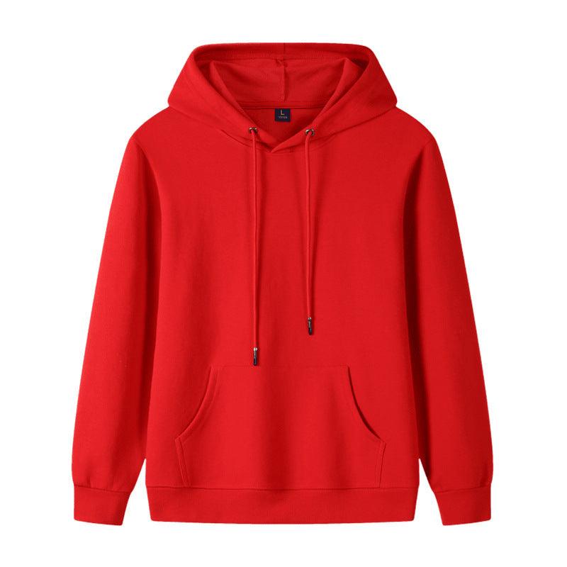 Autumn Pure Cotton Solid Color Blank Hoodie Sports Meeting Hoodie Sweatshirt