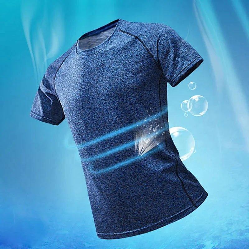 Breathable Bodybuilding Training Shirts - Men's Gym Activewear - Mechano