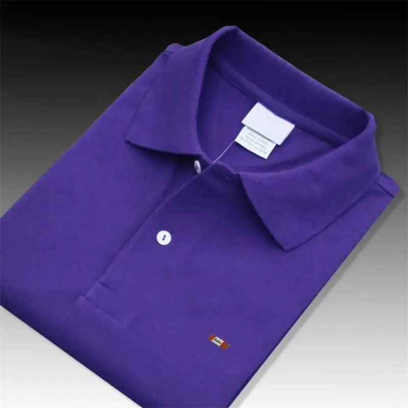 High Quality 100% Cotton Summer Men’s Polo Shirt Short Sleeve Lapel