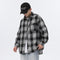 American Retro Plaid For Men Spring And Autumn Loose Casual Bottoming Shirt Coat